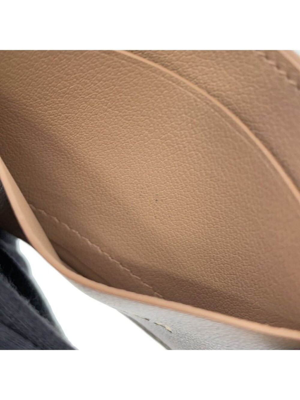 Balenciaga Card Case Calf Leather Beige - Picture 8 of 10